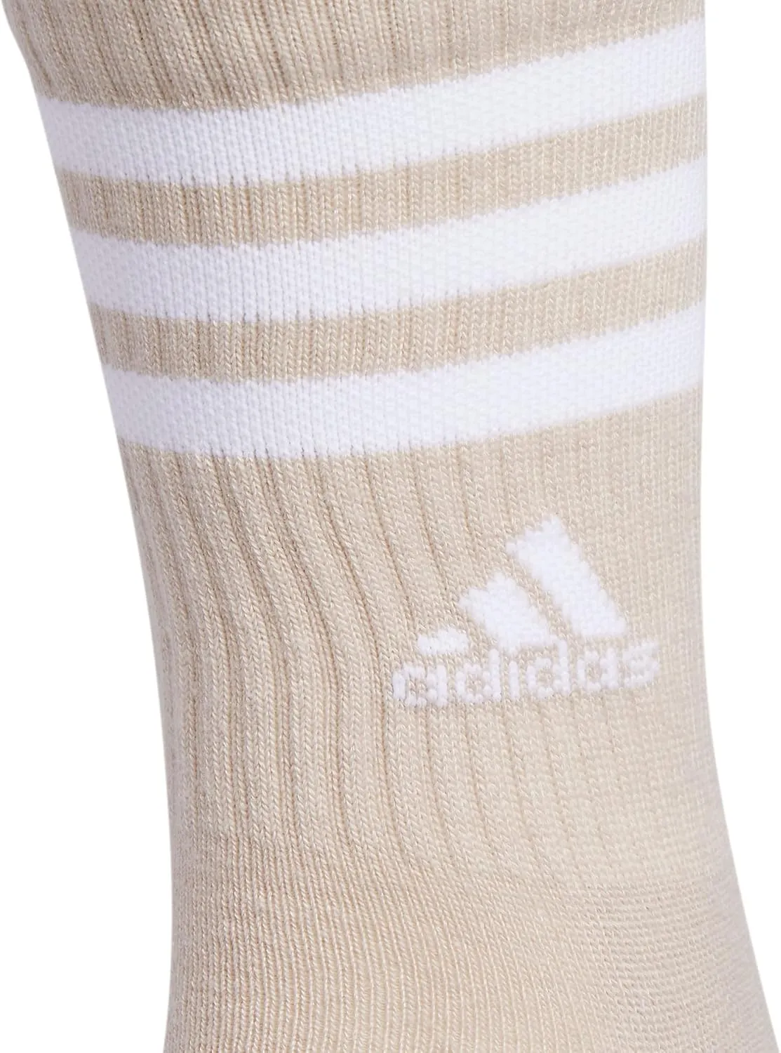 adidas Women's Crew Socks with Arch Compression 3-Pack, Comfortable, Sweat-Wicking, Stylish 3-Stripe