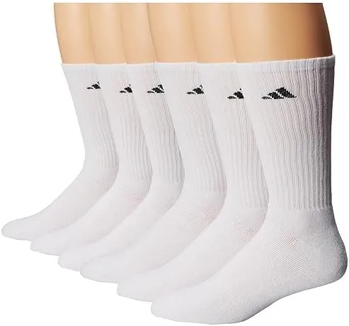 adidas Women's Cushioned Areready Crew Socks 6 pair