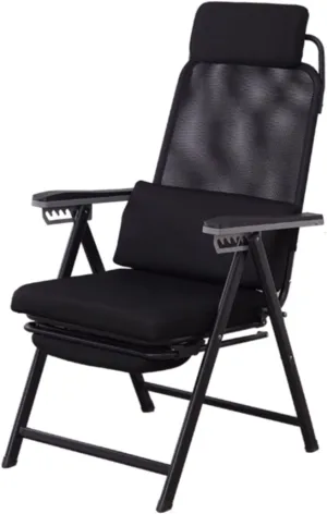 Adjustable Folding Reclining Camping Chair Padded Lounge Adjustable Recliner Chair Office Chair Lounge Chair Soft