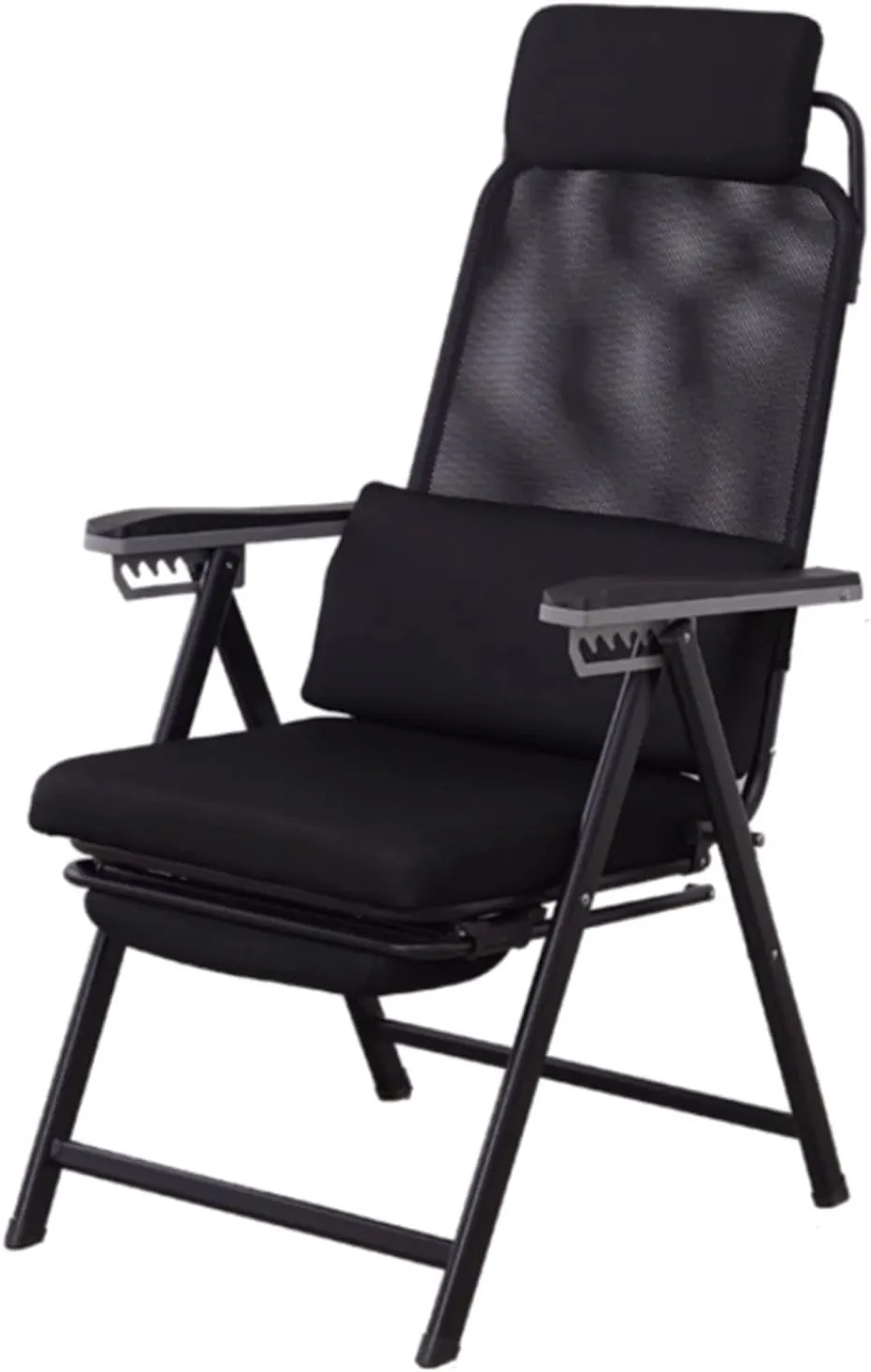 Adjustable Folding Reclining Camping Chair Padded Lounge Adjustable Recliner Chair Office Chair Lounge Chair Soft