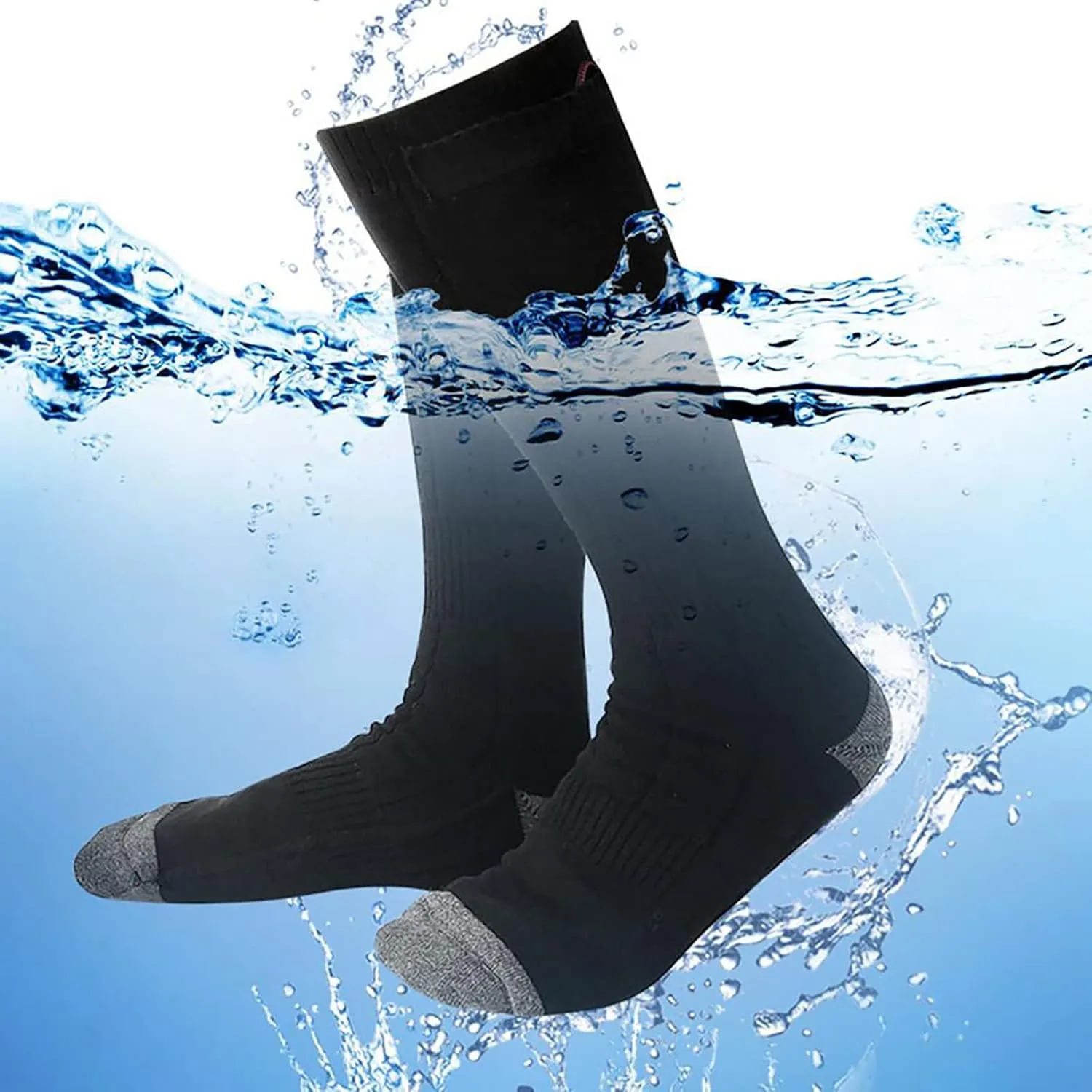 Adjustable Heated Socks 4000mAh Battery Electric Socks Rechargeable Warmer Sock Winter Thermal Sock for Outdoor Sport
