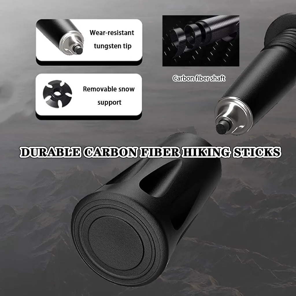 Adjustable Hiking Or Walking Stick, Portable Mobility Aid, Folding Travel Trekking Poles, Outdoor Climbing Gear