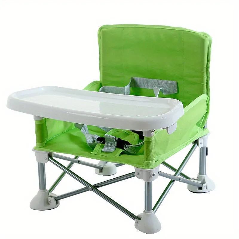 Adventurous Toddler Camping Chair - Foldable Baby Dining Table with Storage Bag, Comfortable Feeding Kids Camping Chair