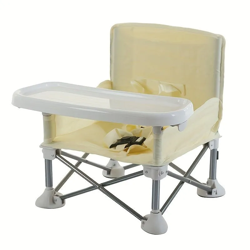 Adventurous Toddler Camping Chair - Foldable Baby Dining Table with Storage Bag, Comfortable Feeding Kids Camping Chair
