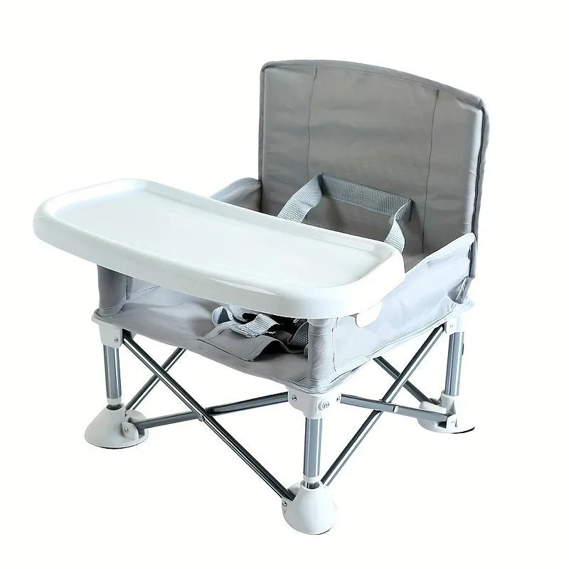 Adventurous Toddler Camping Chair - Foldable Baby Dining Table with Storage Bag, Comfortable Feeding Kids Camping Chair