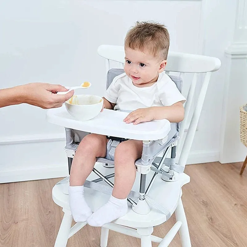 Adventurous Toddler Camping Chair - Foldable Baby Dining Table with Storage Bag, Comfortable Feeding Kids Camping Chair
