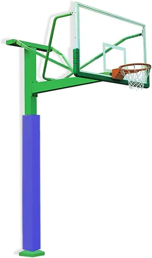 All-Weather Pole Pads And Column Pads, 3ft 4ft 5ft 6ft Tall Outdoor Square Shock - Absorbing Basketball Pole Padding , Commercial/Home Basement Pillar Pad/Basketball Hoop Protection(Blue,4 ft/120 cm)