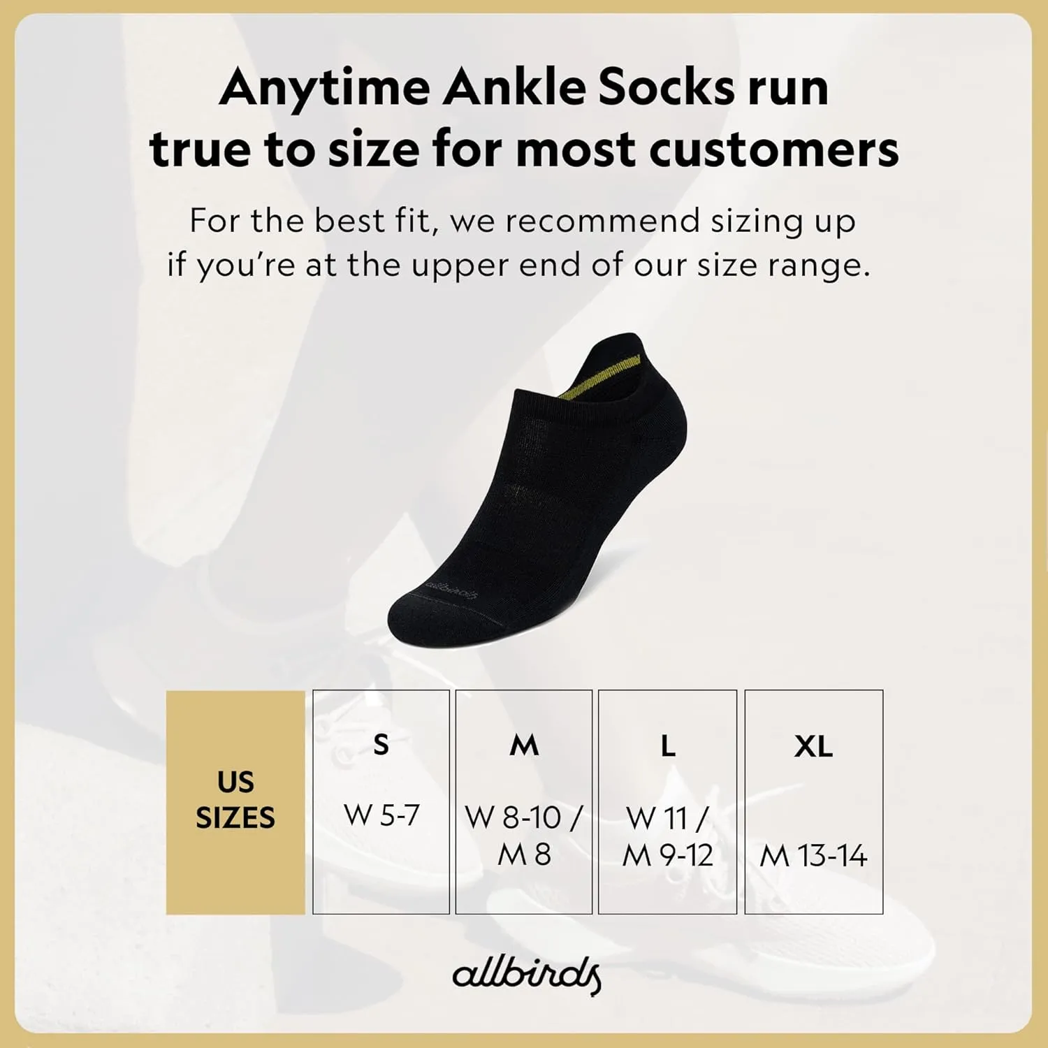 Allbirds Unisex Anytime Ankle Sock, Organic Cotton Breathable Cushioned Socks for Men & Women