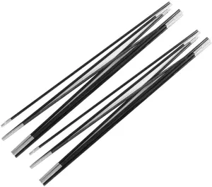 Alomejor Tent Pole Fiberglass Portable Awning Poles Foldable Support Rods for Hammocks Shelters Camping