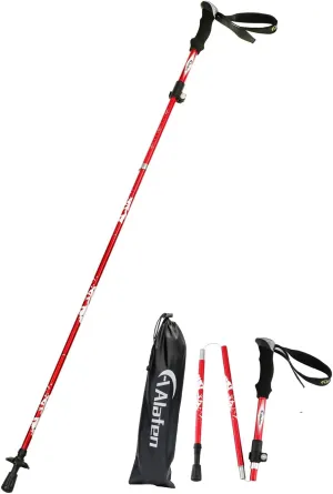 Aluminum Collapsible Ultralight Travel Trekking Hiking Pole for Men and Women
