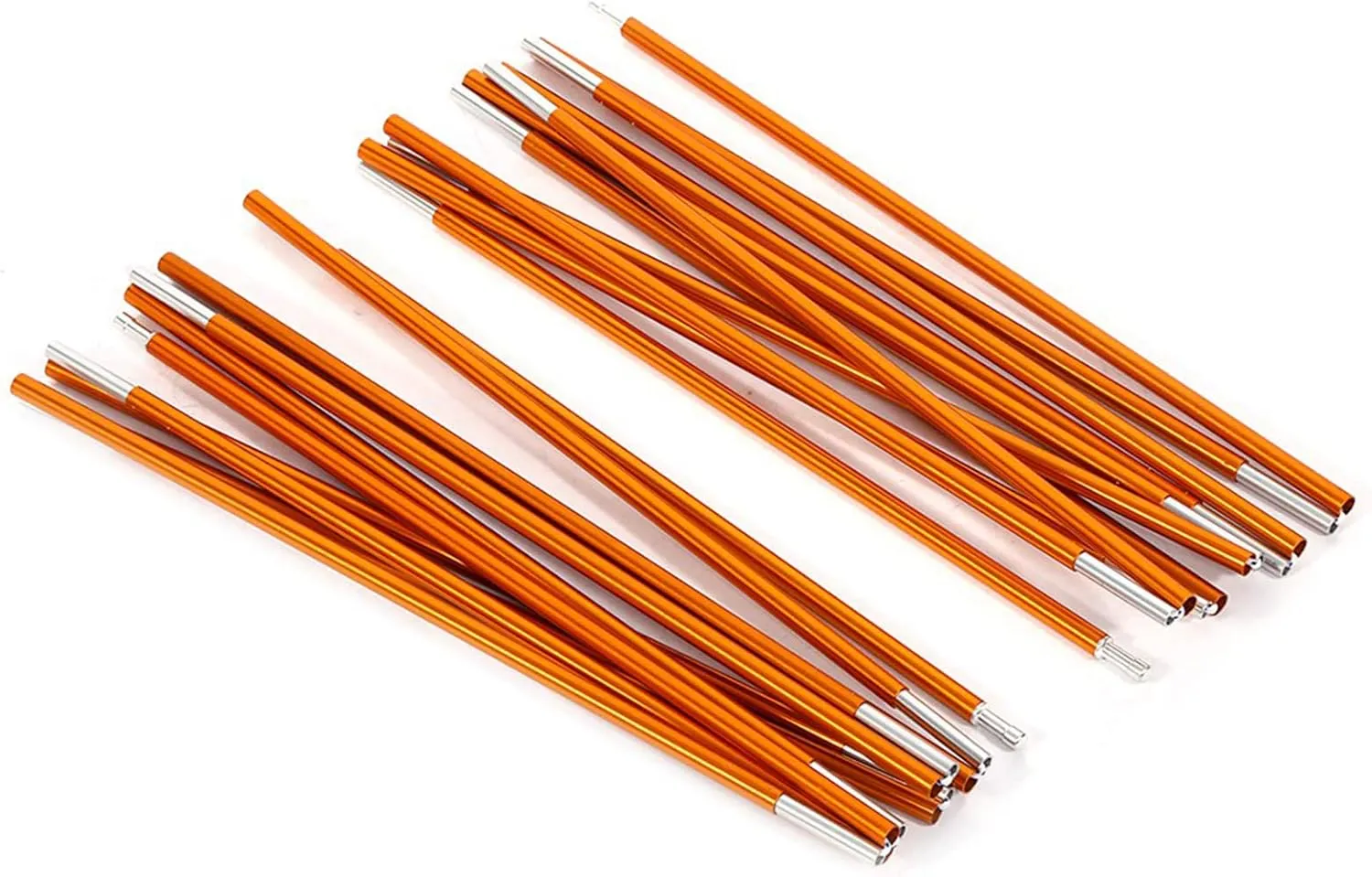 Alvinlite 2pcs Tent Poles Replacement 36m, Fiberglass Tent Pole Repair Kit, 11 Segments Flexible Tent Poles for Camping Hiking Backpacking Person Tent, Rod Diameter 0.33 inch / 8.5mm