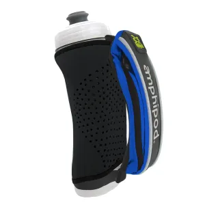 Amphipod Hydraform Jett-Lite Thermal Handheld, Ergonomic Hydration & Storage for Runners, Hikers & Athletes - Swift Blue/Black - 20 oz.