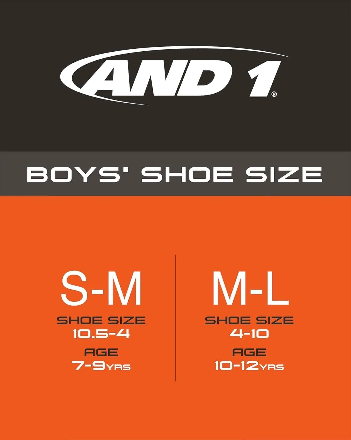 AND1 Boys Crew Socks - 16 Pack Soft Athletic Mid Calf Socks for Boys - Cushioned Sports Crew Socks