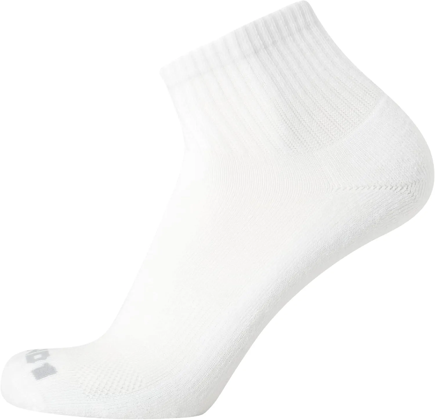 AND1 Men's Quarter Socks - 12 Pack Cushioned Athletic Ankle Performance Stretch Sports Socks (6-12.5)