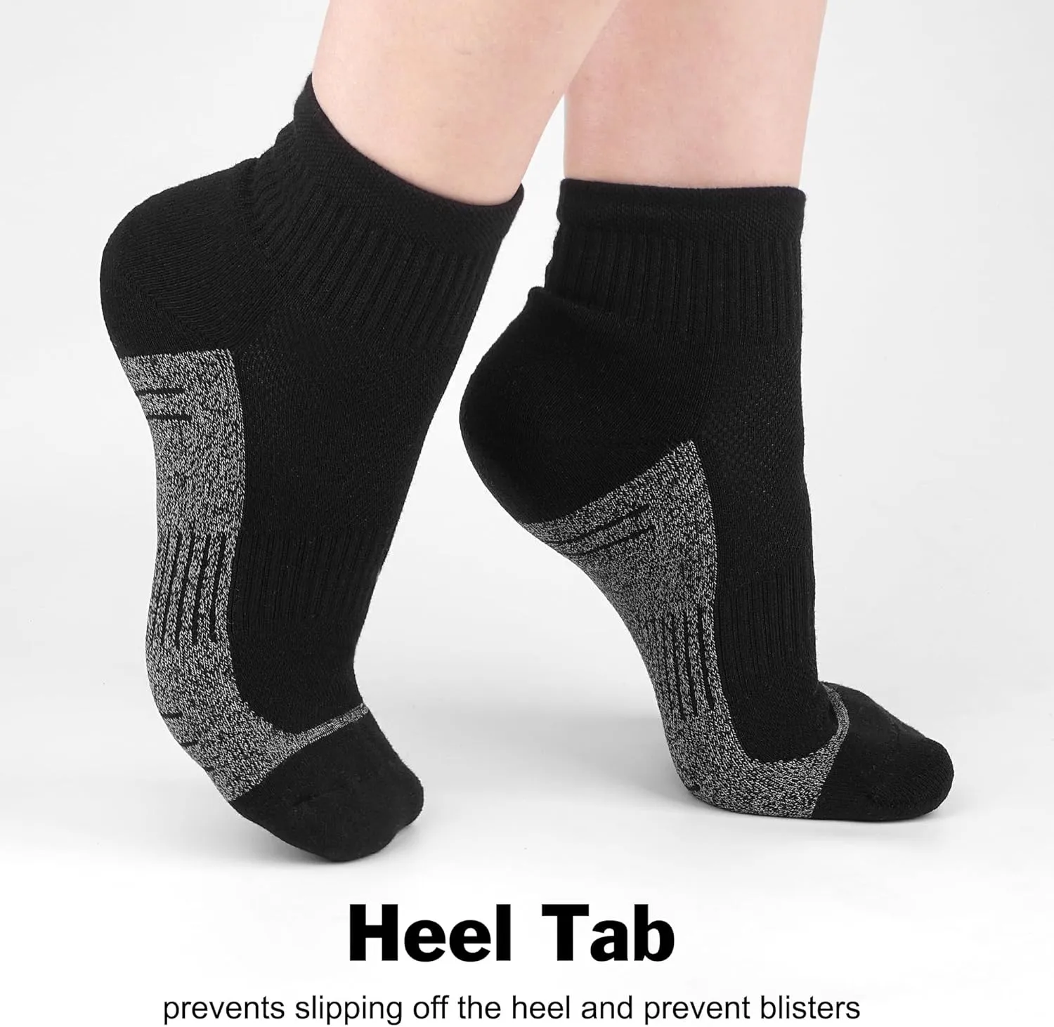 Ankle Socks Women Athletic Running Socks Hiking Cushioned 5-Pairs