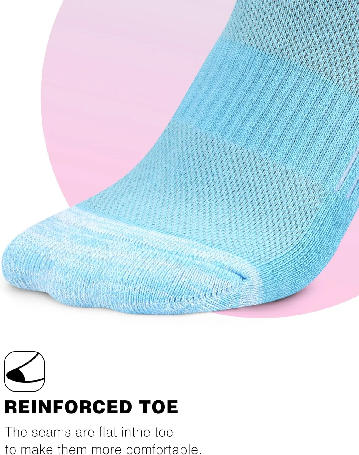 Ankle Socks Womens Athletic Running Comfort Cushioned 3/5/6Pairs