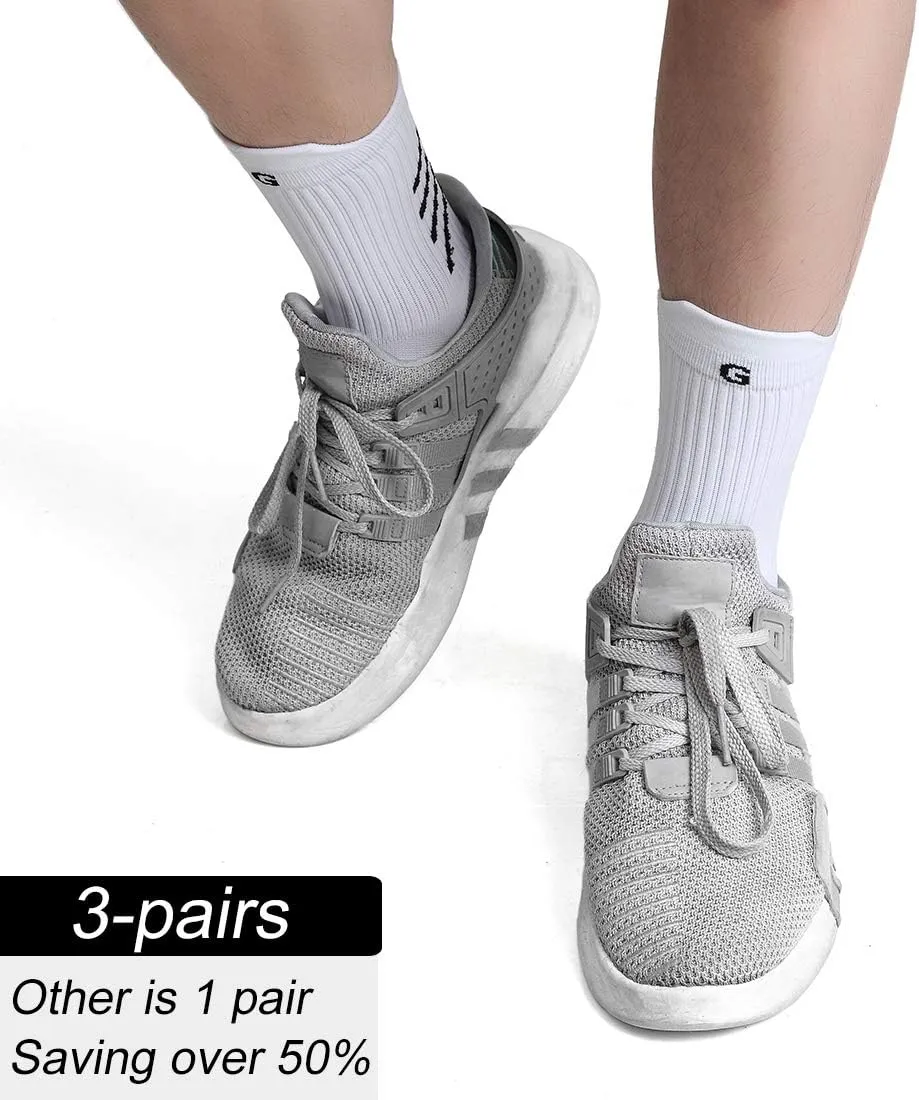 Anti-slip Football Socks for Men Women, Breathable, Cushioned, Cotton Grip Sports Sock for Soccer Yoga Basketball…