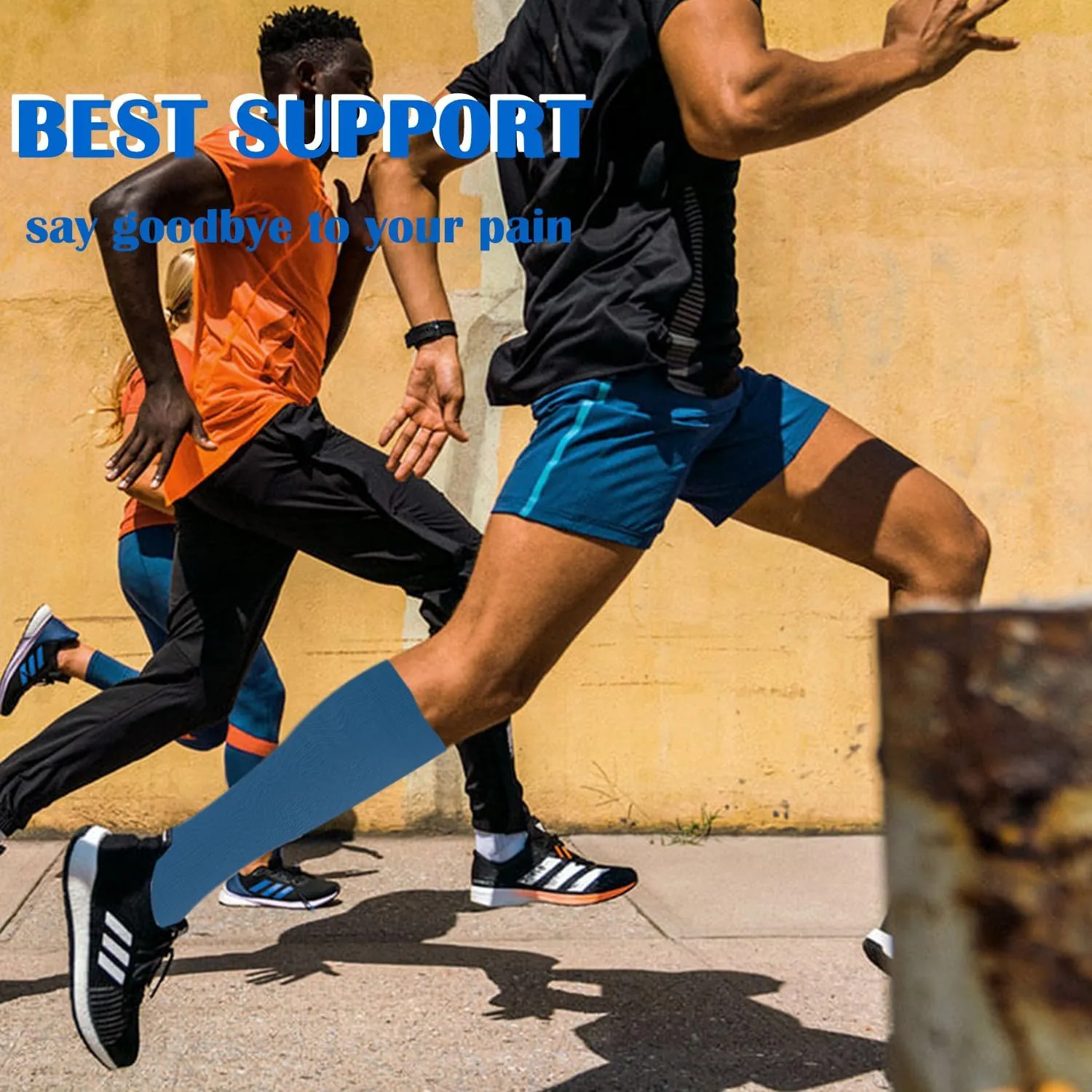 Aoliks Compression Socks for Women & Men 4 Pairs, Best Support for Nurses Running Travel