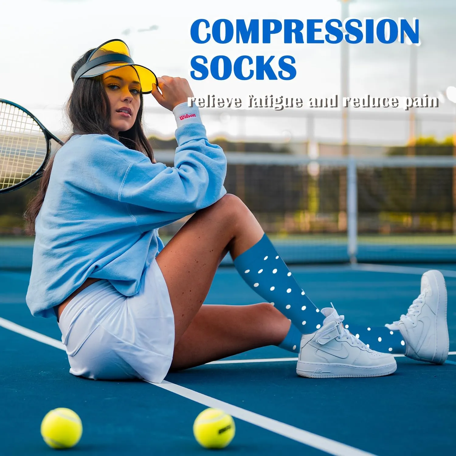Aoliks Compression Socks for Women & Men 4 Pairs, Best Support for Nurses Running Travel