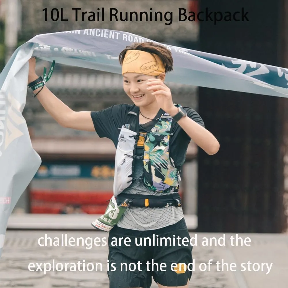 AONIJIE 10L Trail Running Backpack, Lightweight Outdoor Hydration Pack for Marathon Cycling Mountaineering Hiking