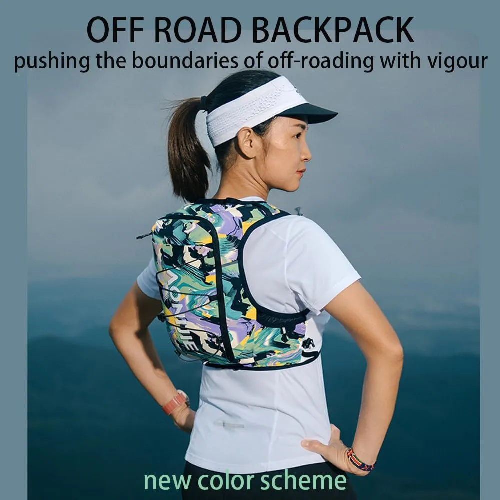 AONIJIE 10L Trail Running Backpack, Lightweight Outdoor Hydration Pack for Marathon Cycling Mountaineering Hiking