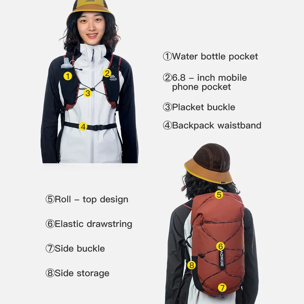 AONIJIE - 22L Hydration Backpack - Lightweight Breathable for Running Hiking Cycling - FH2522