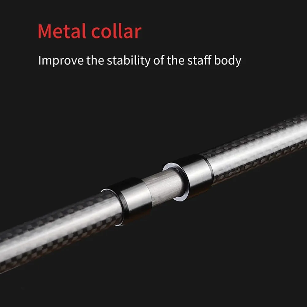AONIJIE 2pcs Carbon 4 Folding Trekking Pole, New Carbon Fiber Ultra-Light Walking Pole Suitable for Trail Running, Hiking