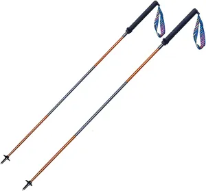 AONIJIE 2pcs Z-Type Trekking Poles, Foldable Carbon Rod Aluminum Alloy Walking Stick, Suitable for Off-Road, Mountaineering, Running
