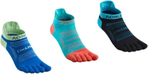 AONIJIE 3-toe Socks Set, Non-slip Breathable Low-top Sports Socks for Men and Women for Mountaineering, Running, Outdoor