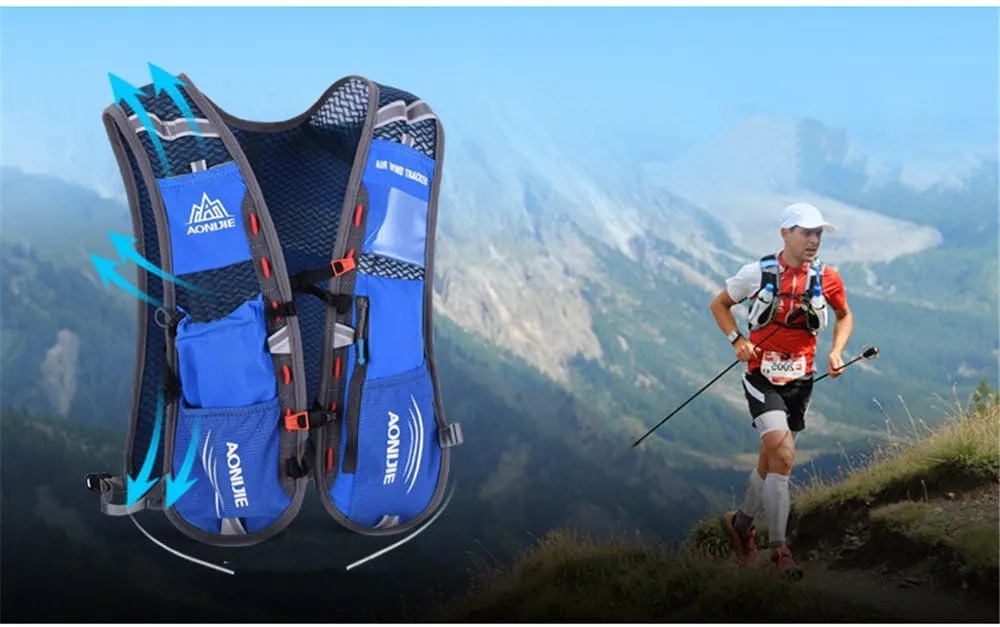 AONIJIE 5L Outdoor Sport Multifunctional Camping Backpack Cycling Running Climbing Hiking Hydration Vest Pack