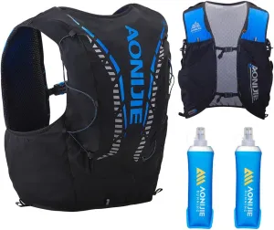 AONIJIE Running Hydration Vest 12L for Men and Women, Lightweight Hiking Backpack with 2 Soft Flasks for Running Hiking