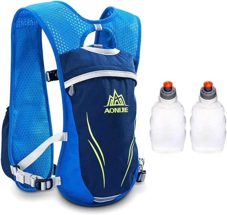 AONIJIE Running Hydration Vest for Women and Men 5.5L Lightweight Trail Runing Hydration Vest Pack Backpack for Running, Cycling, Climbing