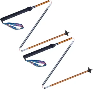 AONIJIE Trail Running Poles 2 Pcs Outdoor Trekking Poles Foldable Aluminum Alloy Sticks Quick Lock Ultralight for Camping Hiking Mountaining Marathon