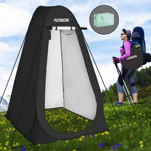 AOSION Privacy Shower Tent,Pop Up Changing Tent,Camp Bathroom Changing Dressing Room,Sun Sunshade Canopy Outdoor Rain Shelter for Camping Hiking Beach Picnic Fishing.