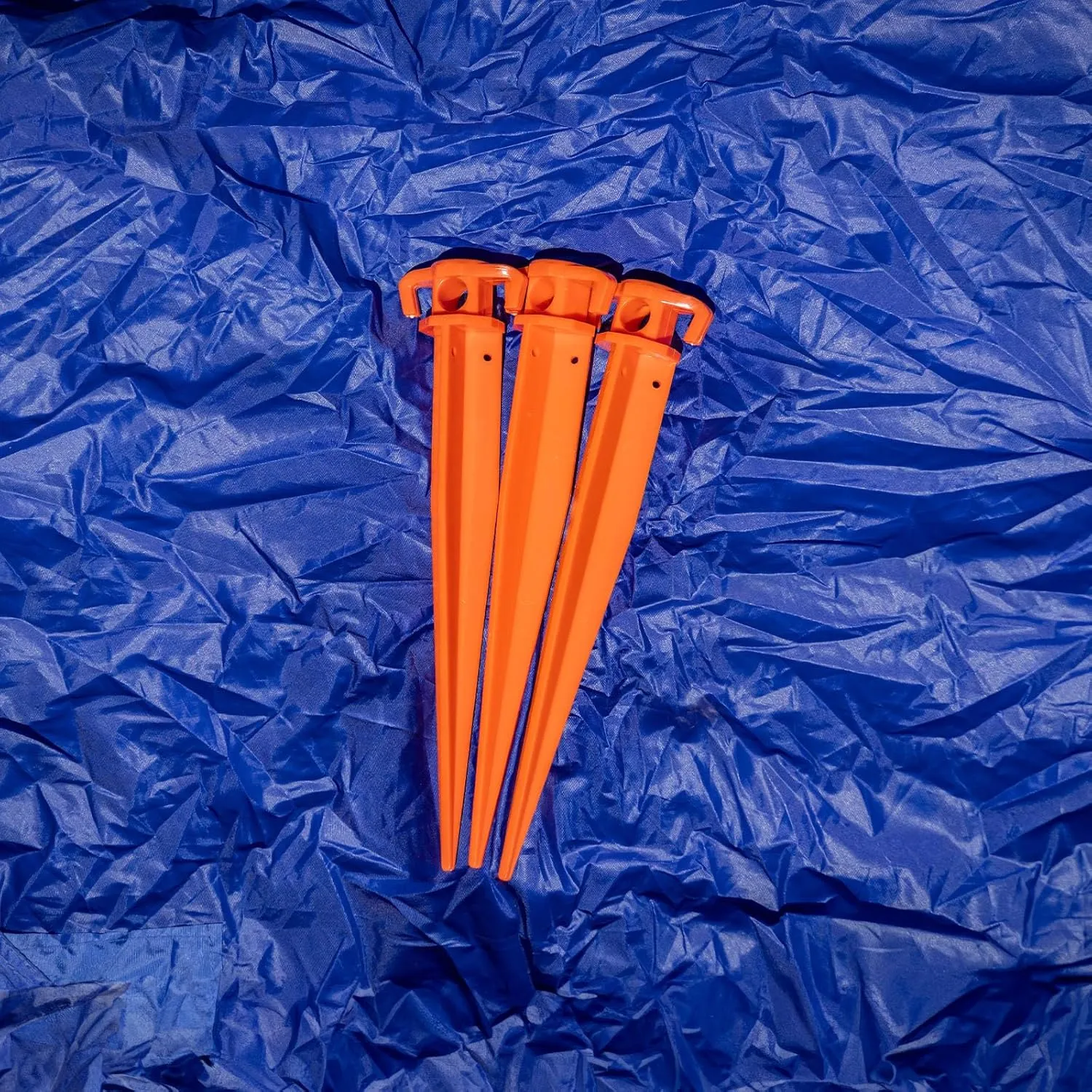 ASR Outdoor Orange Heavy Duty ABS Plastic Tent Stakes Ground Anchor Camping Essentials