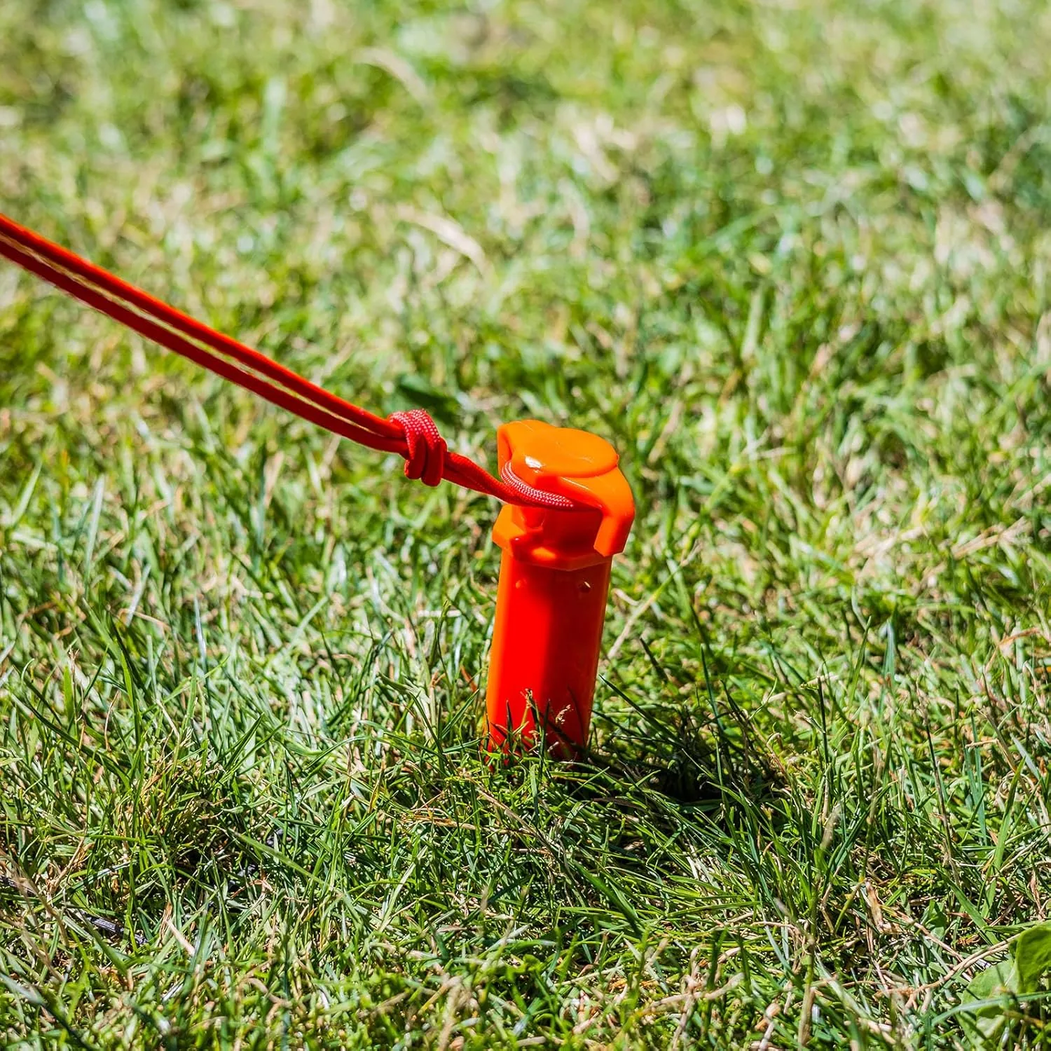 ASR Outdoor Orange Heavy Duty ABS Plastic Tent Stakes Ground Anchor Camping Essentials