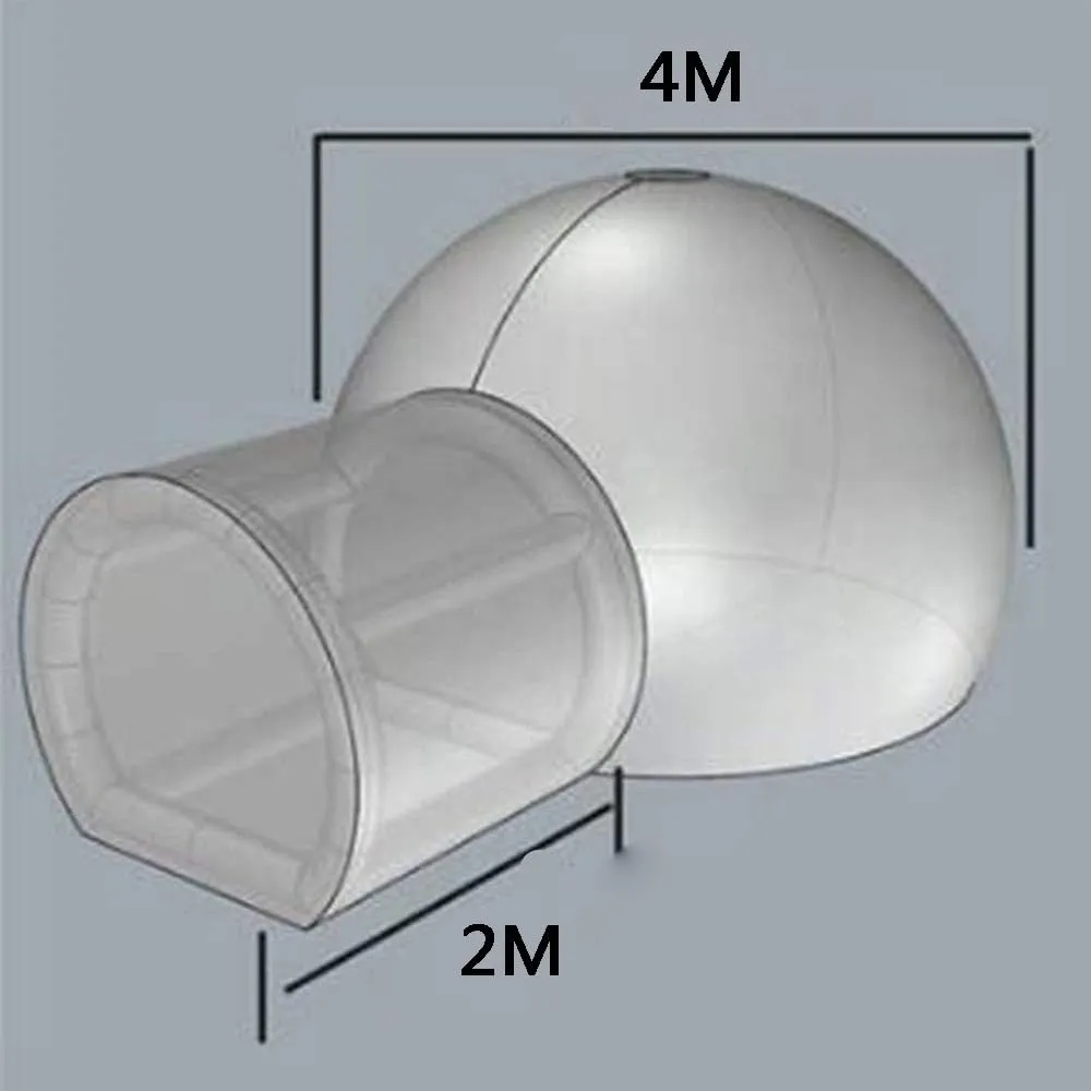 ASSYA Outdoor Inflatable Bubble Tent Inflatable House Inflatable Dome Tent Full Body Transparent Watching The Starry Sky with Channel Suitable for Camping, Hiking
