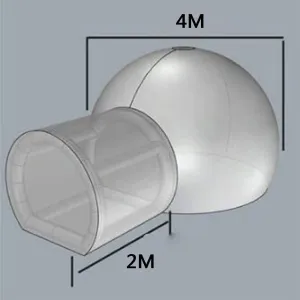 ASSYA Outdoor Inflatable Bubble Tent Inflatable House Inflatable Dome Tent Full Body Transparent Watching The Starry Sky with Channel Suitable for Camping, Hiking