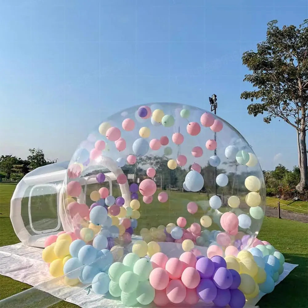 ASSYA Outdoor Inflatable Bubble Tent Inflatable House Inflatable Dome Tent Full Body Transparent Watching The Starry Sky with Channel Suitable for Camping, Hiking