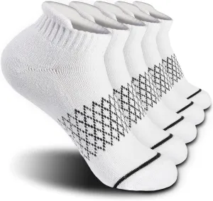 Athletic Hiking Socks for Women/Men Best Gifts/Cushioned Moisture Wicking Sports Socks(5Pairs)
