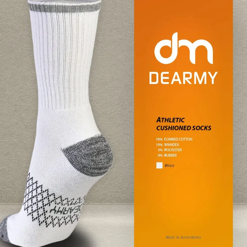 Athletic Hiking Socks for Women/Men Best Gifts/Cushioned Moisture Wicking Sports Socks(5Pairs)