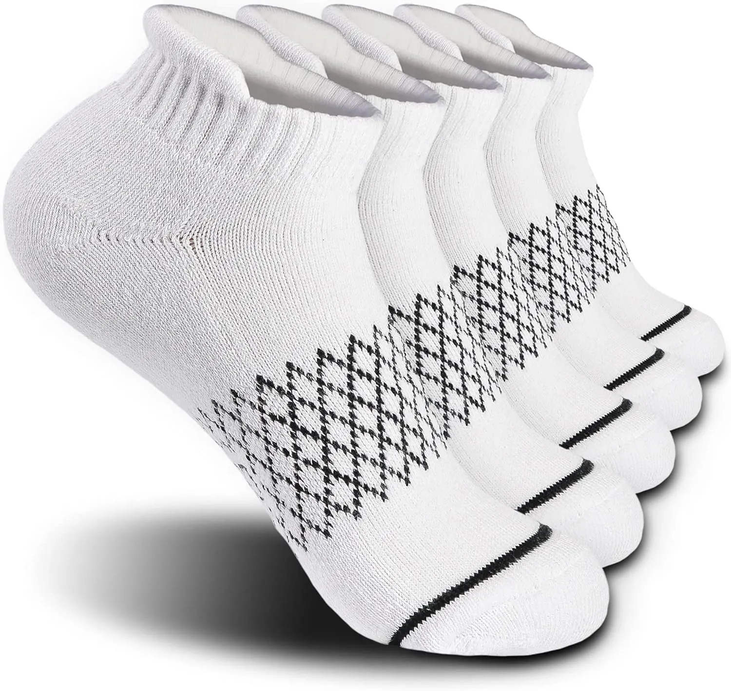 Athletic Hiking Socks for Women/Men Best Gifts/Cushioned Moisture Wicking Sports Socks(5Pairs)