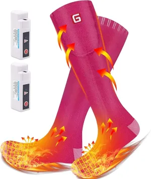 Autocastle Heated Socks, Electric Heated Socks for Men Women, Rechargeable Battery Heating Socks, Winter Warm Thermal Socks, Washable Unisex Foot Warmers for Hunting Camping Skiing Hiking Outdoors