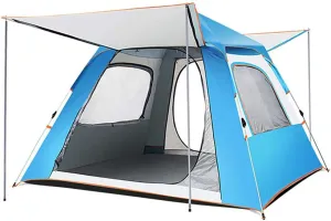 Automatic Dome Tent Canopy, Instant Pop Up Waterproof Tent, 3-8 Person Family Camping Tent for Camping Hiking Travel Outdoor Activities