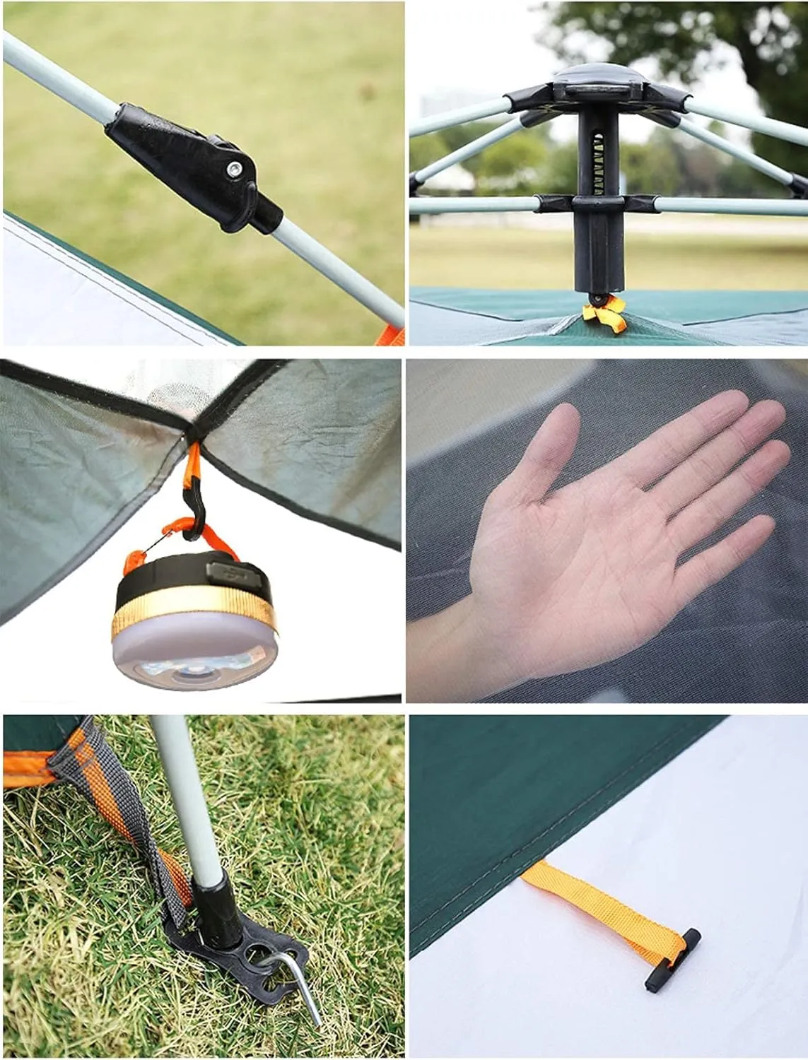 Automatic Dome Tent Canopy, Instant Pop Up Waterproof Tent, 3-8 Person Family Camping Tent for Camping Hiking Travel Outdoor Activities