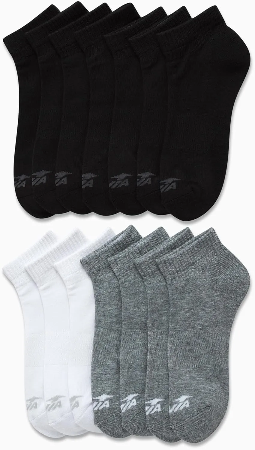 Avia Women's Socks - 14 Pack Comfort Cushion Quarter Cut Ankle Socks - Athletic Socks for Women (Sizes: 4-9, Extended: 9-12)