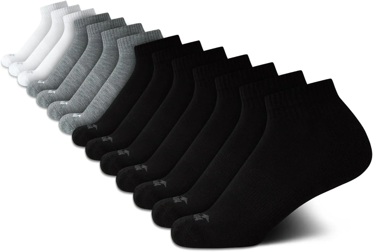 Avia Women's Socks - 14 Pack Comfort Cushion Quarter Cut Ankle Socks - Athletic Socks for Women (Sizes: 4-9, Extended: 9-12)