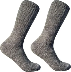 Baby Alpaca Hiking Socks – 2 Pairs - Crew – Charcoal Grey – Soft, Durable Unisex Socks for Hiking and Outdoor Adventures - Medium