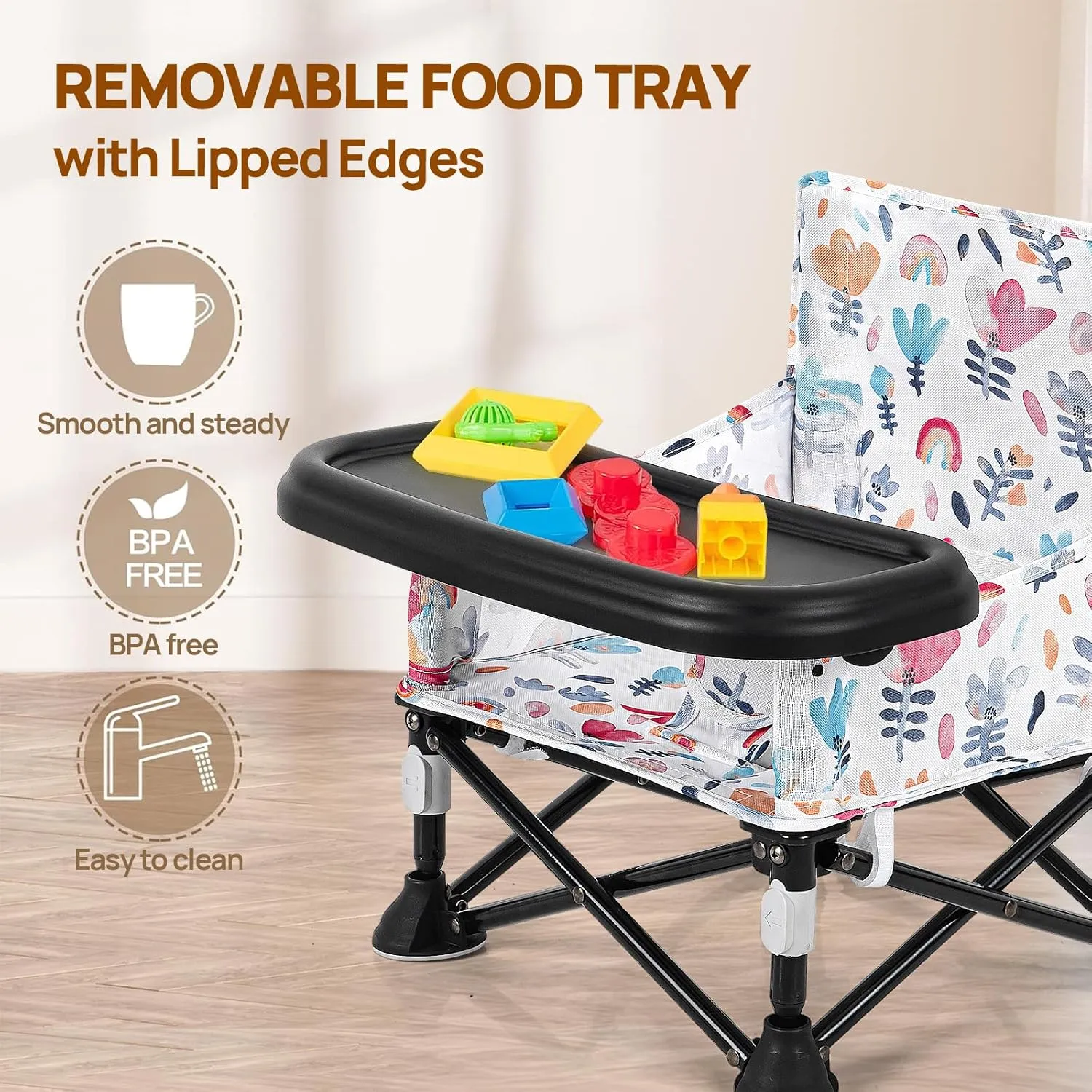 Baby Camping Chair, Booster Seat Travel, Booster Seat for Kitchen Chair