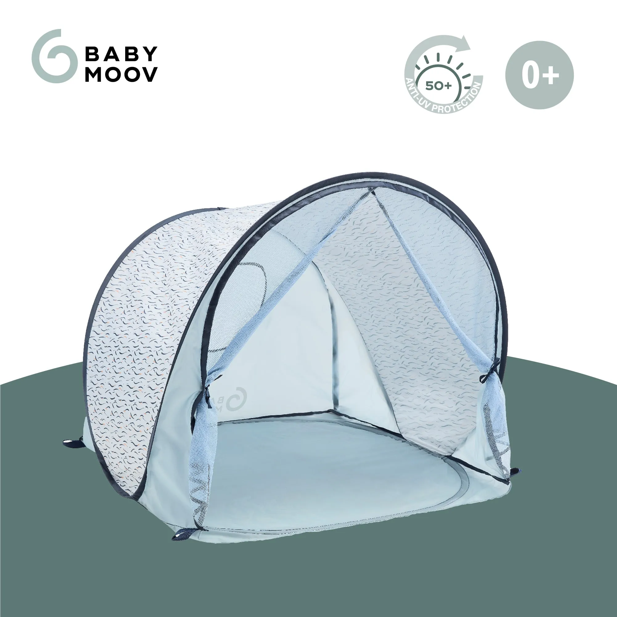 Babymoov Anti-UV Tent 50  UPF Protection Blue Waves